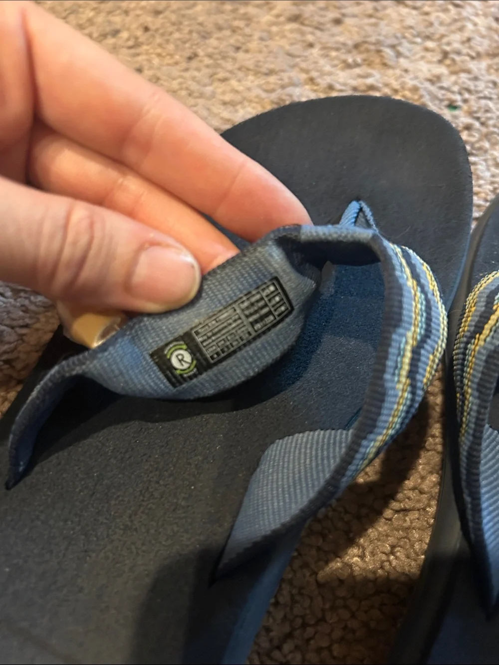 Teva Voya flip kishi dark blue youth flip flops